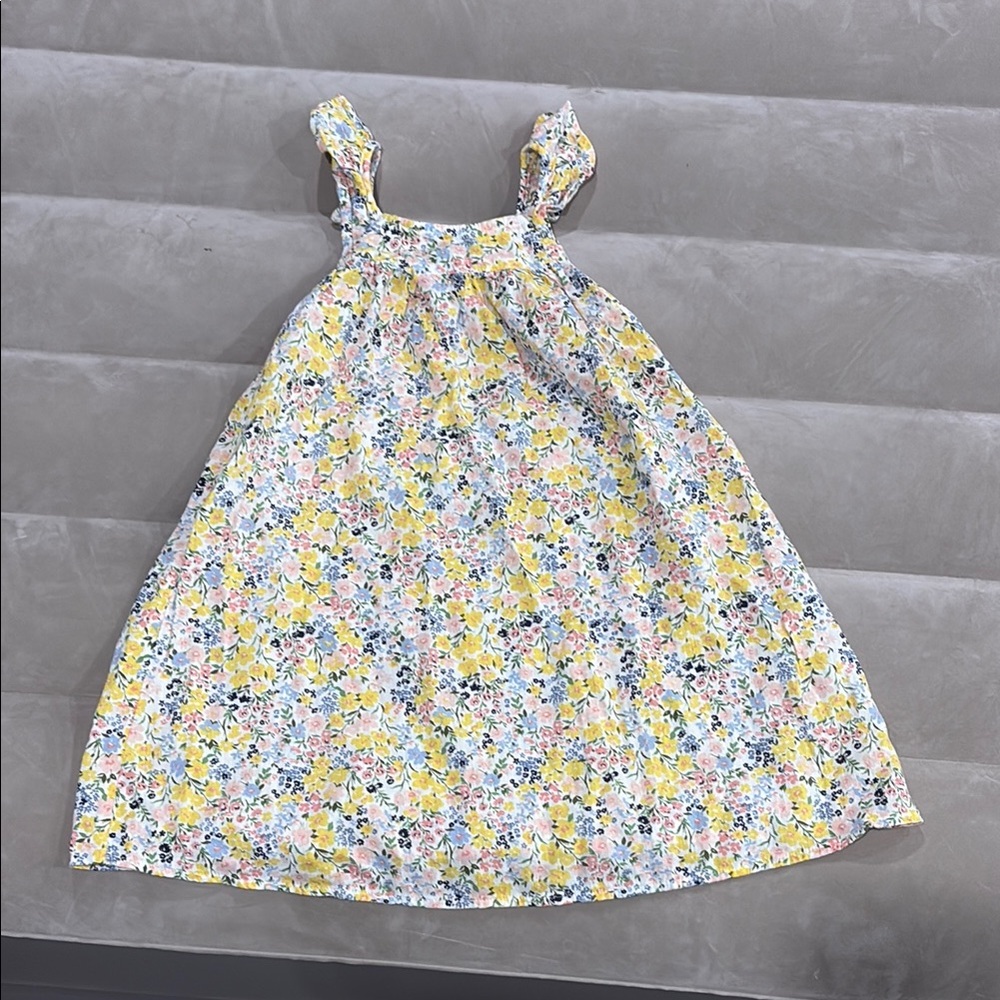 Old Navy Yellow and Blue Sleeveless Sundress